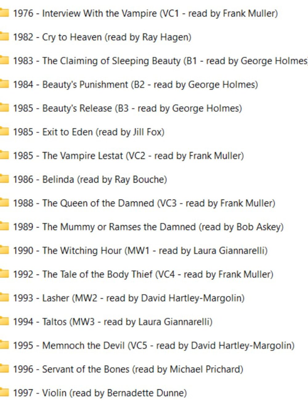 Huge Anne Rice Audiobook Series Collection - Picture 15 of 16